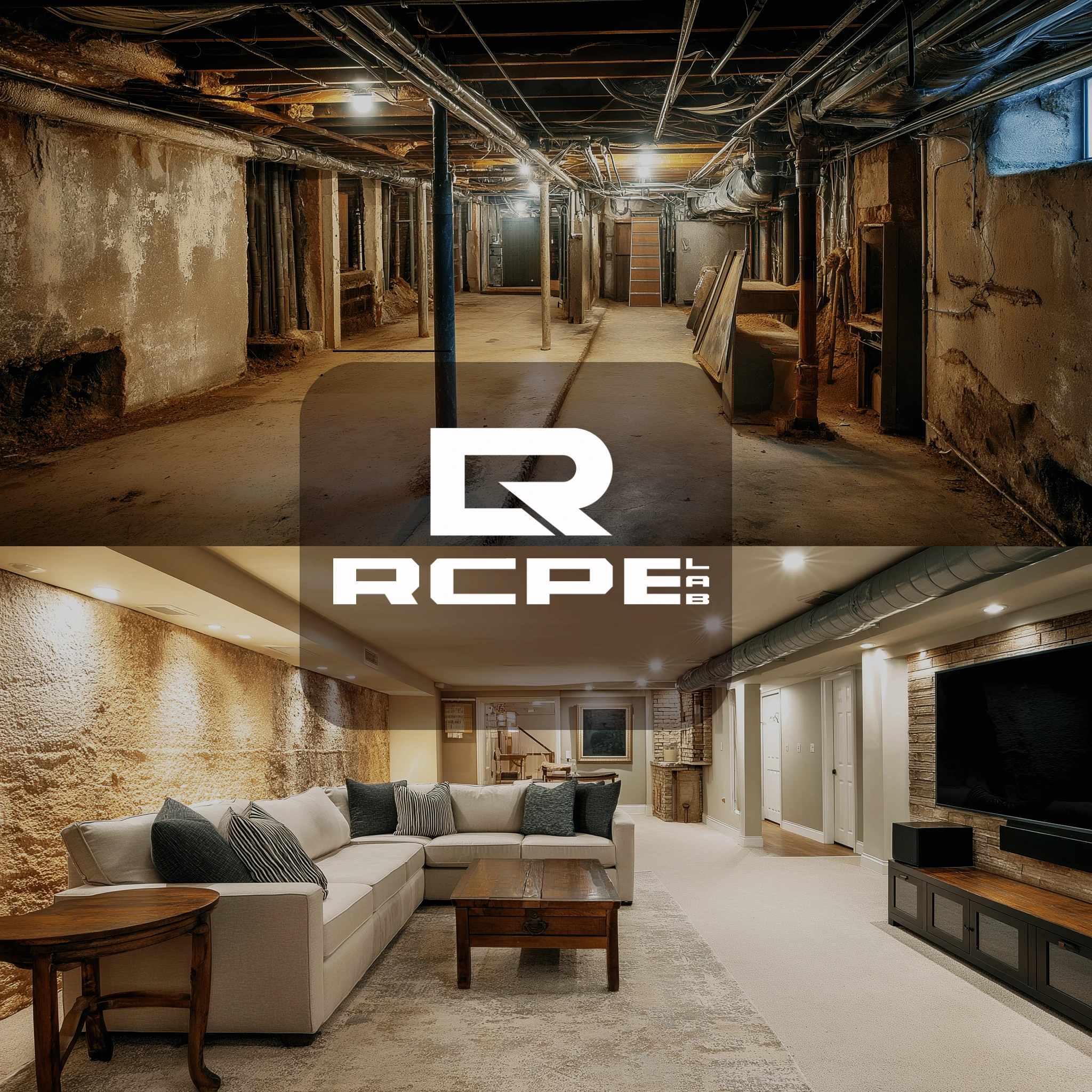 Full project tracking - basement restoration before and after