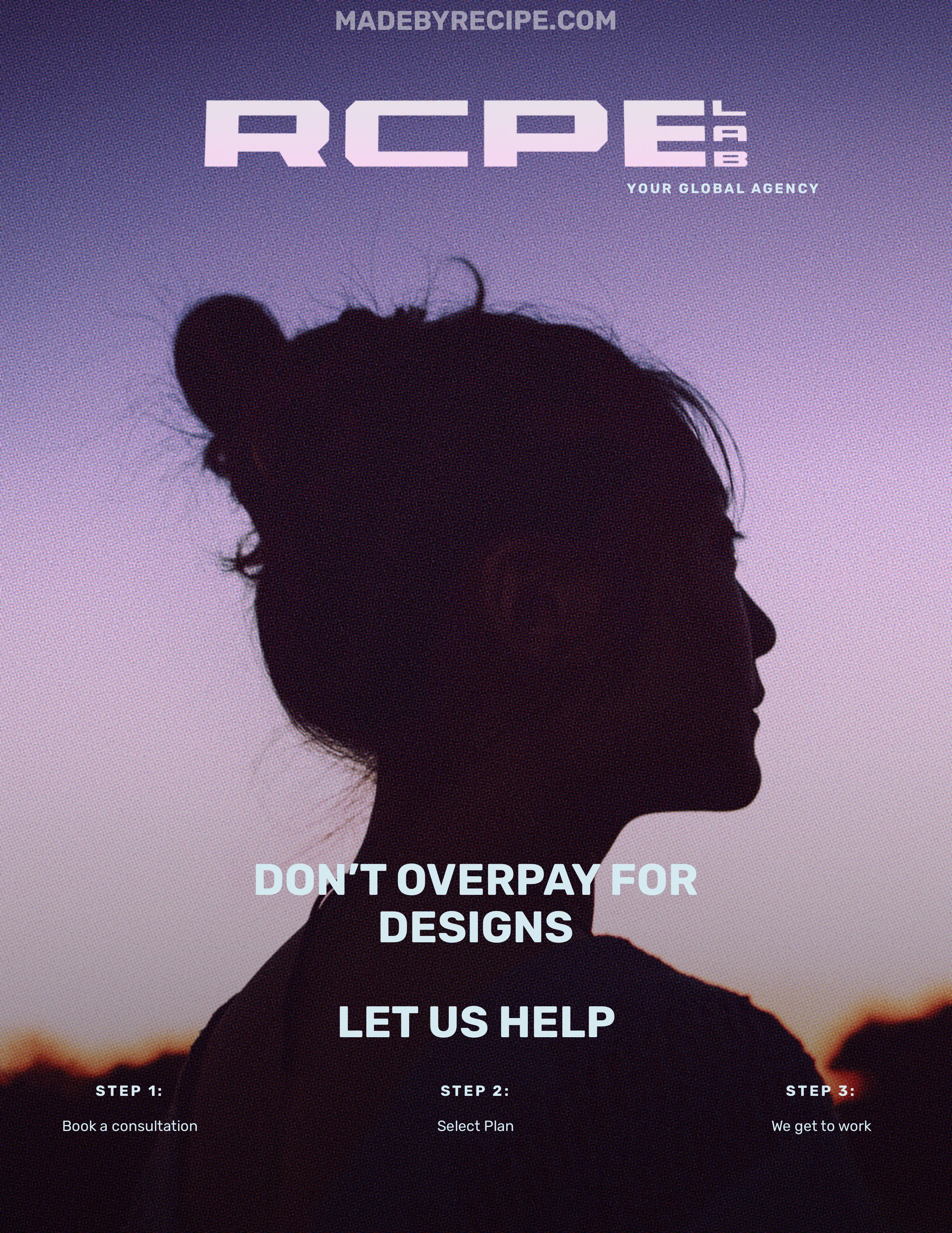 Recipe Labs branded flyer